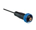 RF Cable Assembly, SMB Male Straight - Open End, 3m, Black
